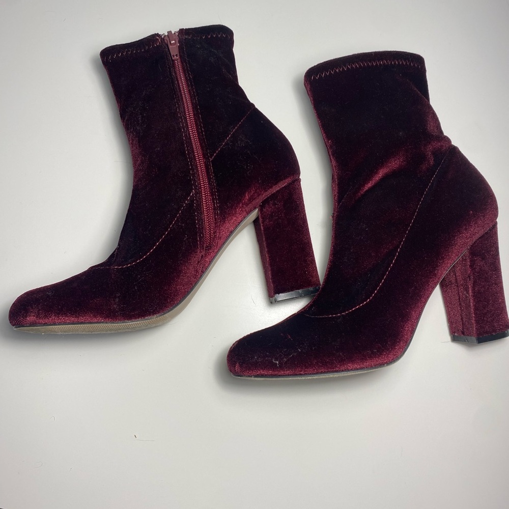 Madden girl velvet booties